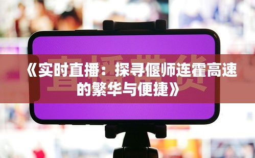 《实时直播：探寻偃师连霍高速的繁华与便捷》