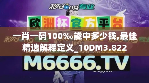 一肖一码100‰能中多少钱,最佳精选解释定义_10DM3.822