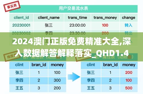 2024澳门正版免费精准大全,深入数据解答解释落实_QHD1.453