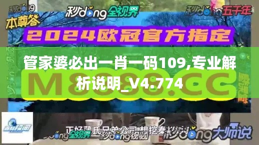 管家婆必出一肖一码109,专业解析说明_V4.774