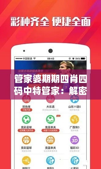 管家婆期期四肖四码中特管家：解密财富密码的奇妙之旅