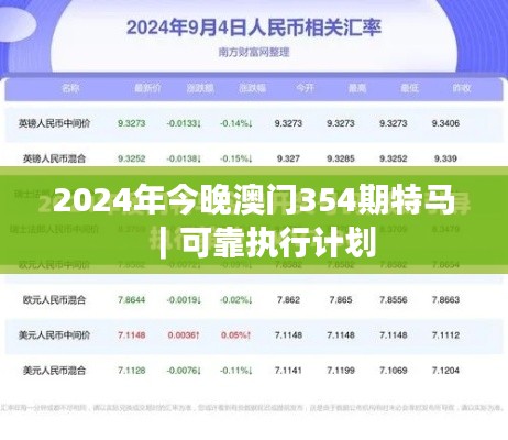2024年今晚澳门354期特马｜可靠执行计划