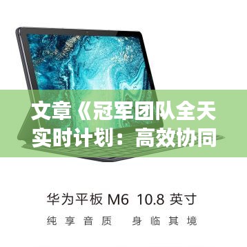 文章《冠军团队全天实时计划：高效协同的秘密武器》