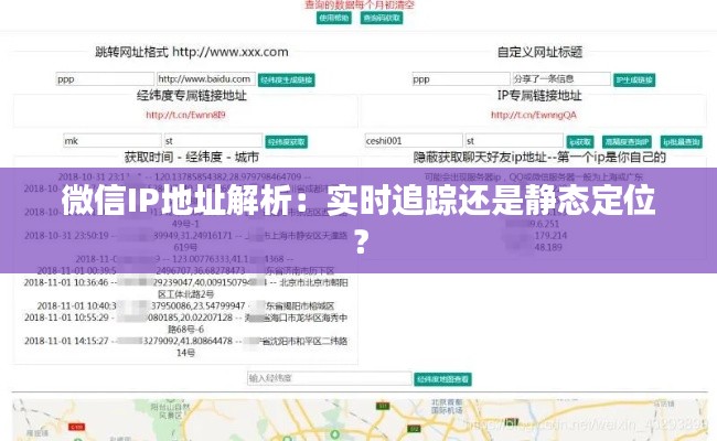 微信IP地址解析：实时追踪还是静态定位？