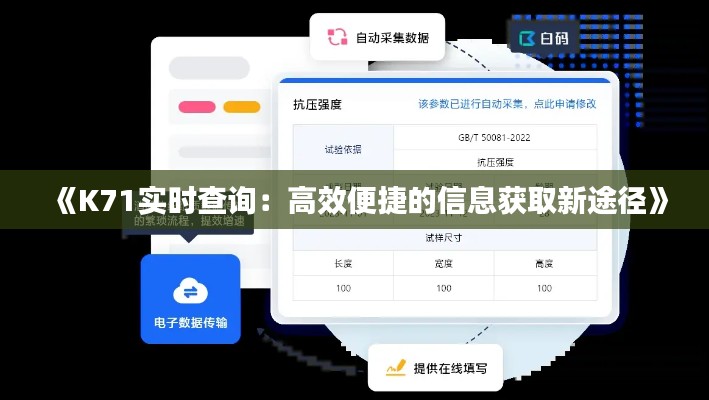 《K71实时查询：高效便捷的信息获取新途径》