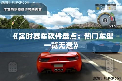 《实时赛车软件盘点：热门车型一览无遗》