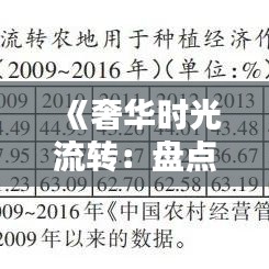 《奢华时光流转：盘点热门进口手表品牌与款式》