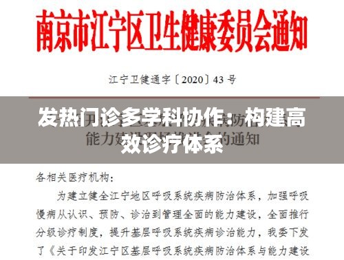 发热门诊多学科协作：构建高效诊疗体系