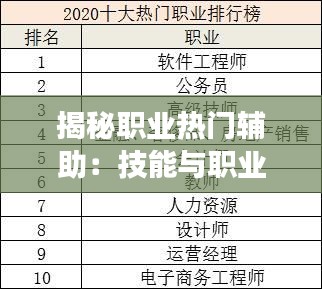 揭秘职业热门辅助：技能与职业发展全解析