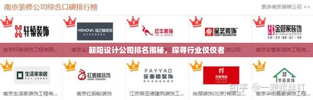朝阳设计公司排名揭秘，探寻行业佼佼者