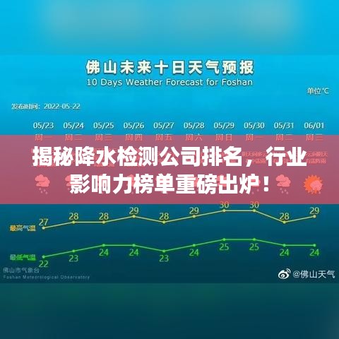 揭秘降水检测公司排名，行业影响力榜单重磅出炉！