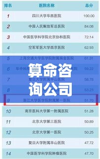 算命咨询公司权威排名揭晓，探寻预测未来的精准之声