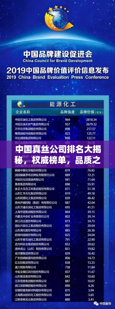 中国真丝公司排名大揭秘，权威榜单，品质之选！