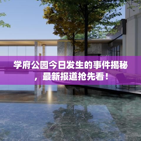 学府公园今日发生的事件揭秘，最新报道抢先看！
