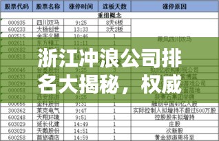 浙江冲浪公司排名大揭秘，权威榜单，不容错过！