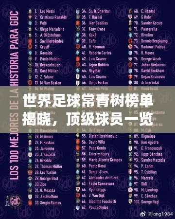 世界足球常青树榜单揭晓，顶级球员一览无余！