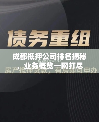 成都抵押公司排名揭秘，业务概览一网打尽