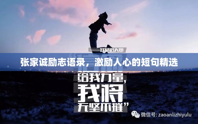 张家诚励志语录，激励人心的短句精选