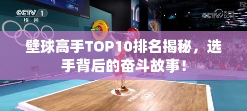 壁球高手TOP10排名揭秘，选手背后的奋斗故事！