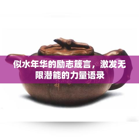 似水年华的励志箴言，激发无限潜能的力量语录