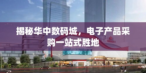 揭秘华中数码城，电子产品采购一站式胜地