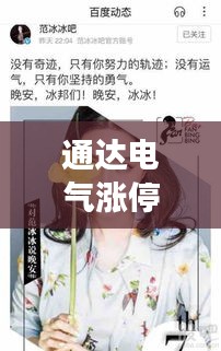 通达电气涨停揭秘，股票最新动态全面解析