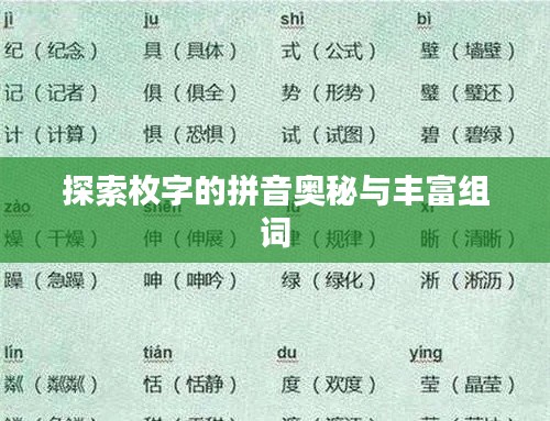 探索枚字的拼音奥秘与丰富组词
