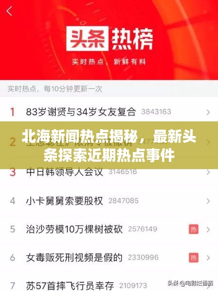 北海新闻热点揭秘，最新头条探索近期热点事件