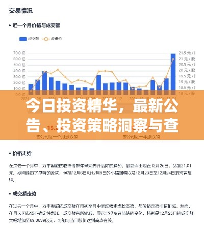 今日投资精华，最新公告、投资策略洞察与查询指南