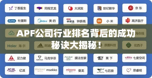 APF公司行业排名背后的成功秘诀大揭秘！