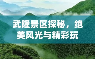 武隆景区探秘，绝美风光与精彩玩法一网打尽！