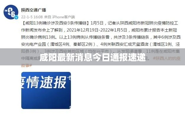 咸阳最新消息今日通报速递