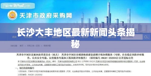 长沙大丰地区最新新闻头条揭秘