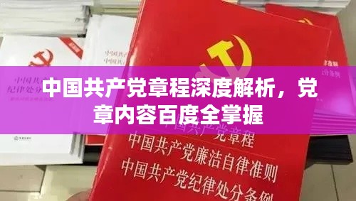 中国共产党章程深度解析，党章内容百度全掌握