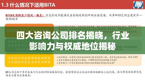 四大咨询公司排名揭晓，行业影响力与权威地位揭秘