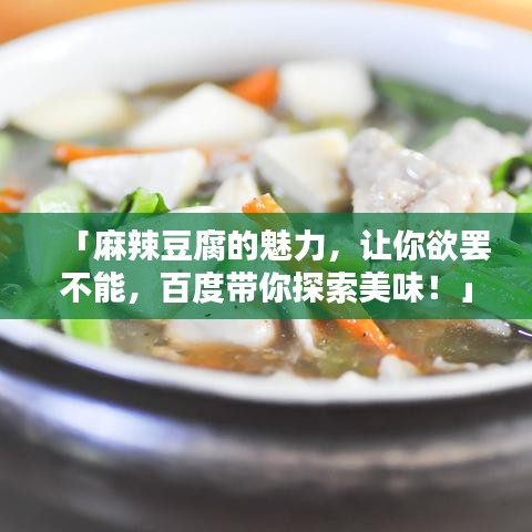 「麻辣豆腐的魅力，让你欲罢不能，百度带你探索美味！」