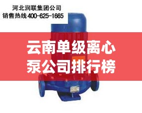 云南单级离心泵公司排行榜及深度市场分析