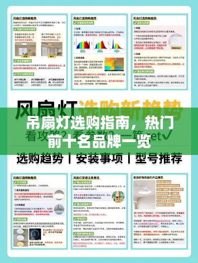 吊扇灯选购指南，热门前十名品牌一览
