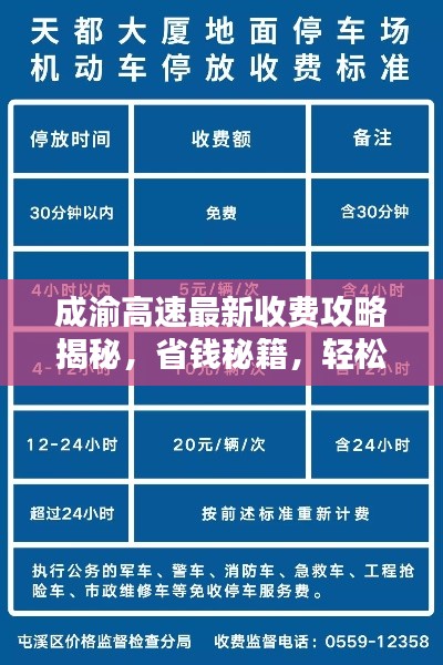 成渝高速最新收费攻略揭秘，省钱秘籍，轻松上路！