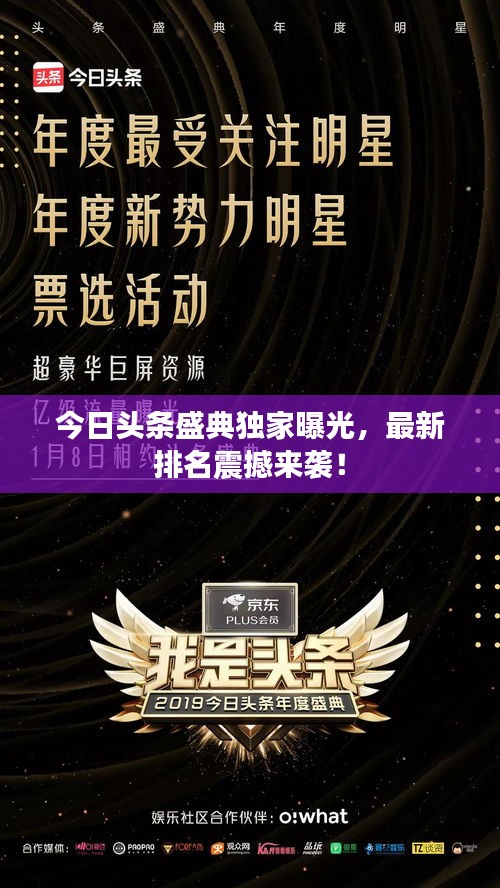 今日头条盛典独家曝光，最新排名震撼来袭！