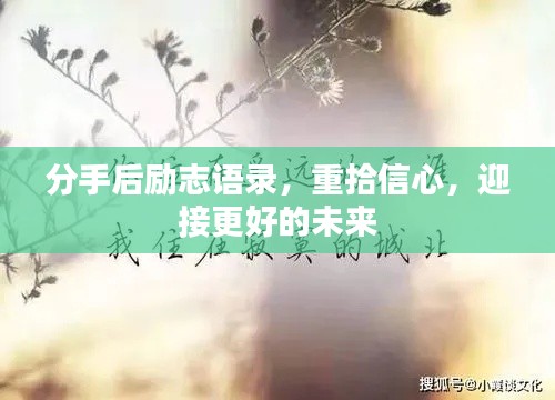 分手后励志语录，重拾信心，迎接更好的未来