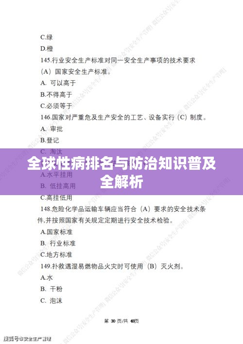 全球性病排名与防治知识普及全解析