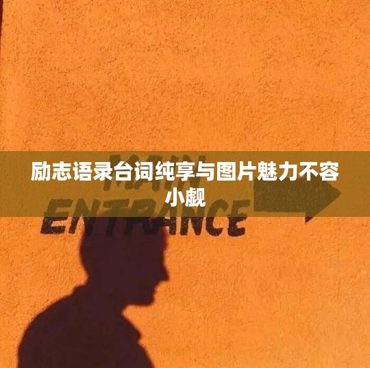 励志语录台词纯享与图片魅力不容小觑