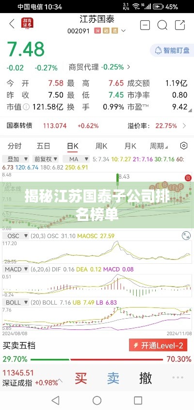 揭秘江苏国泰子公司排名榜单