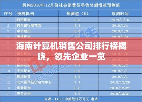 海南计算机销售公司排行榜揭晓，领先企业一览