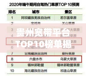 贵州宽带平台TOP10榜单揭秘，竞争激烈的十大平台排名！