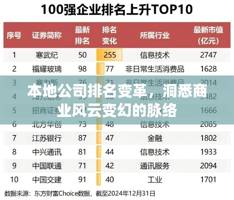 本地公司排名变革，洞悉商业风云变幻的脉络