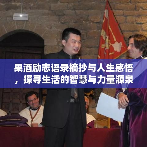 果酒励志语录摘抄与人生感悟，探寻生活的智慧与力量源泉