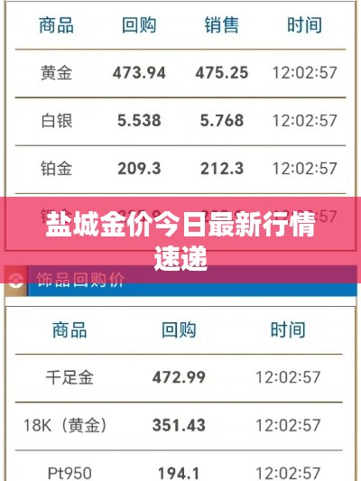 盐城金价今日最新行情速递