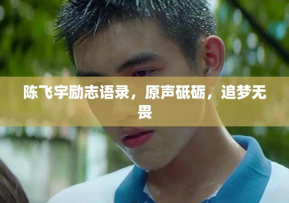 陈飞宇励志语录，原声砥砺，追梦无畏